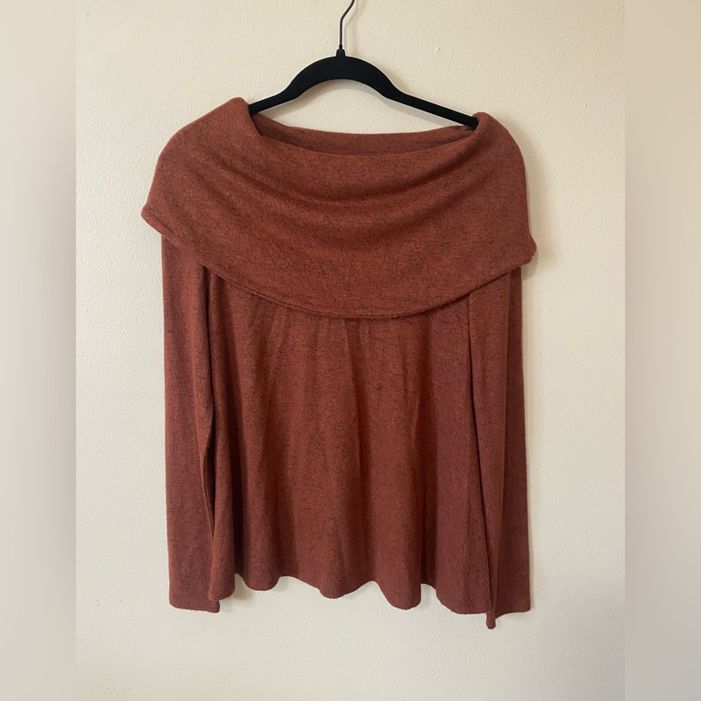 Collection by Bobeau Cowl Neck Top